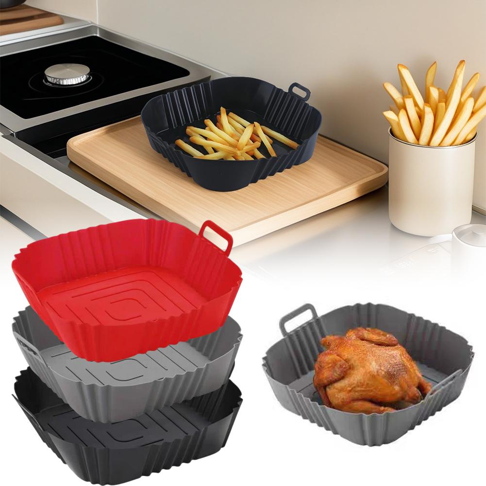 Silicone Mold Tray - بطانة سيليكون قابلة لإعادة الاستخدام للمقلاة