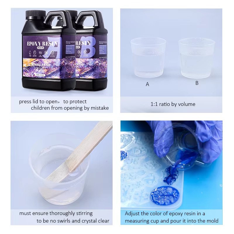 مزيج سهل 1:1 طقم راتنجات الايب - مراجعة Mixing Cup Silicone وسعره