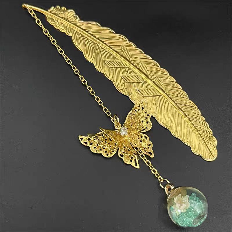 علامة كتاب معدنية بتصميم صيني  - مراجعة Dried Flower Bulk وسعره