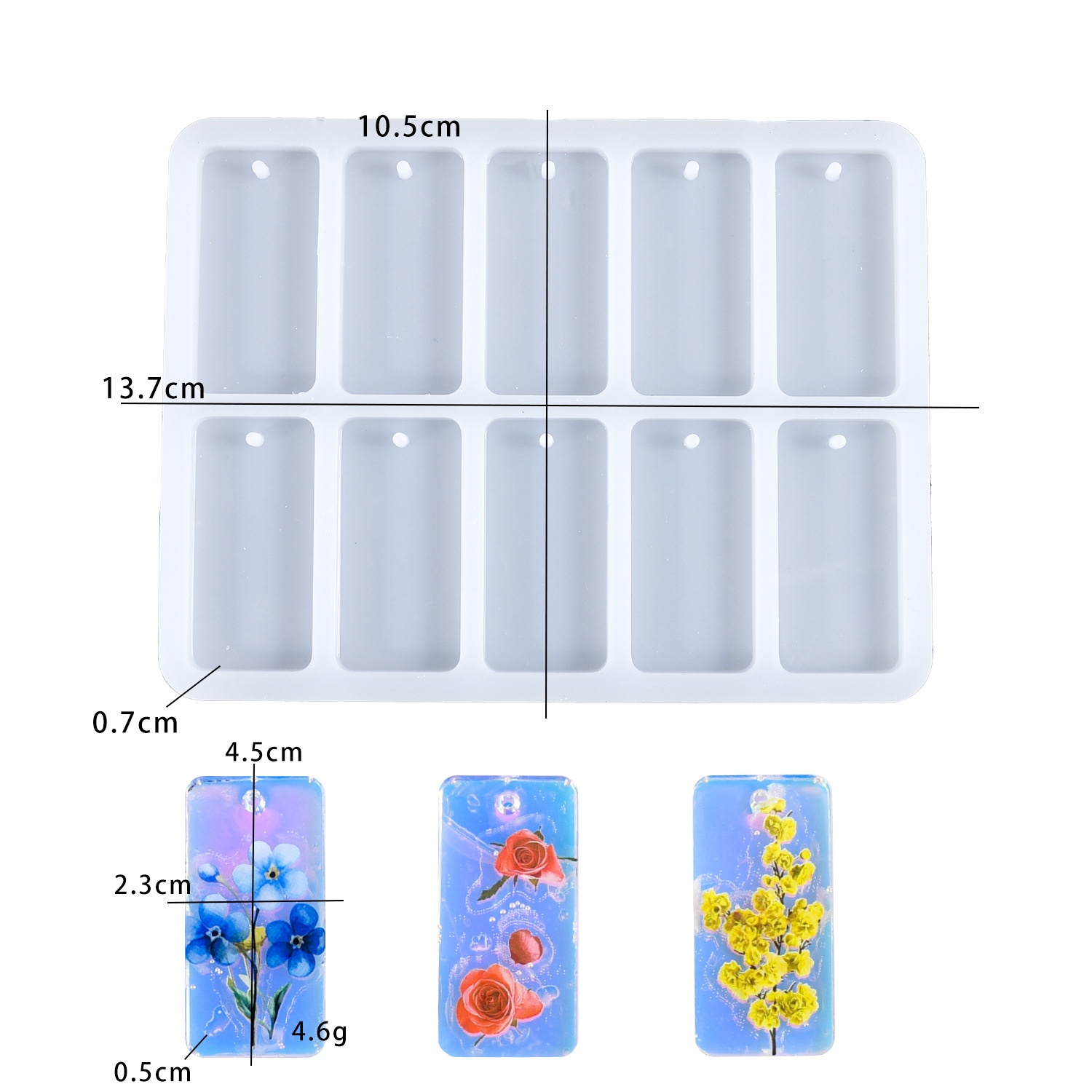 قالب سيليكون لصنع سلسلة مفاتيح - مراجعة Silicone Mold Tray وسعره