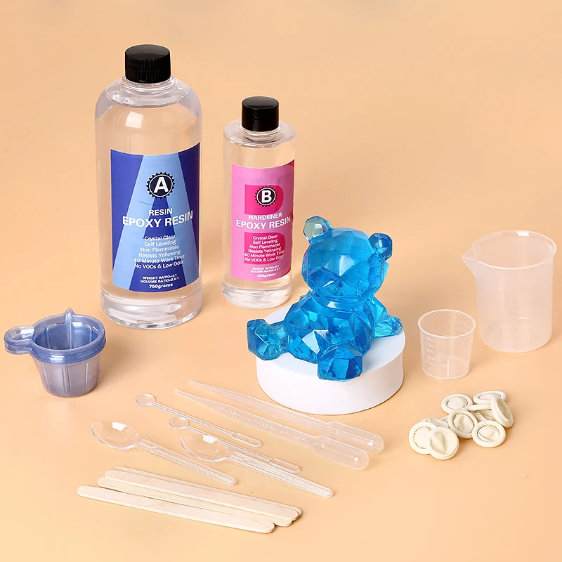 طقم راتنجات الايبوكسي كريستال  - مراجعة Mixing Cup Silicone وسعره