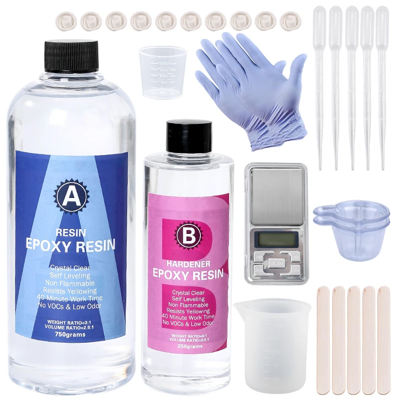 طقم راتنجات الايبوكسي كريستال  - مراجعة Mixing Cup Silicone وسعره